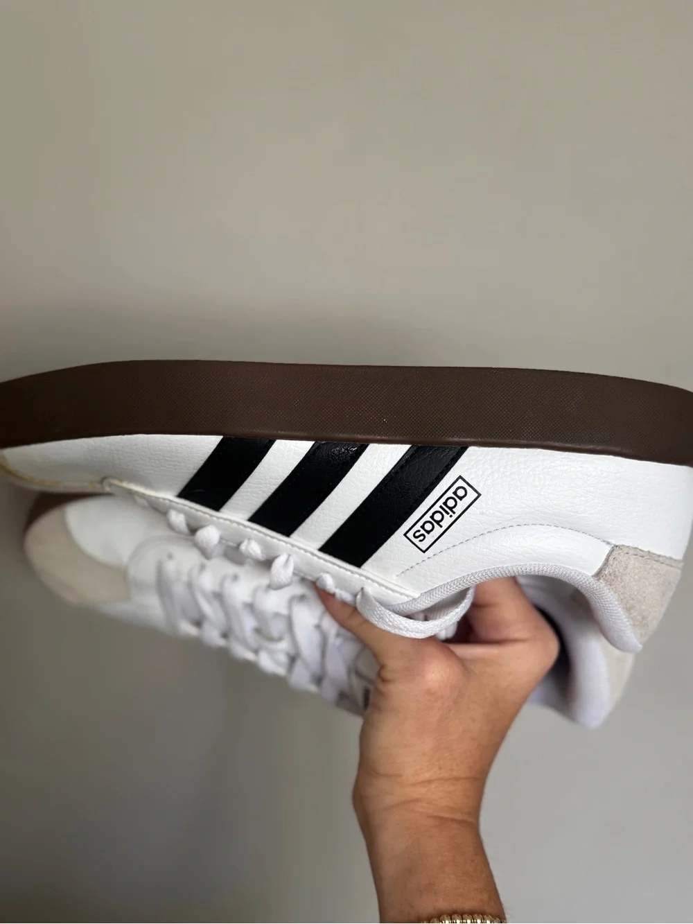 Adidas VL Court 3.0 White Black Gum Sneakers Women’s 7.5